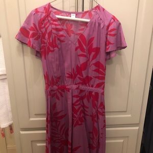 Old navy flutter sleeves Hawaiian dress small
